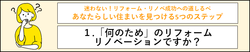 「１.のタイトル文」と考えている女性の画像