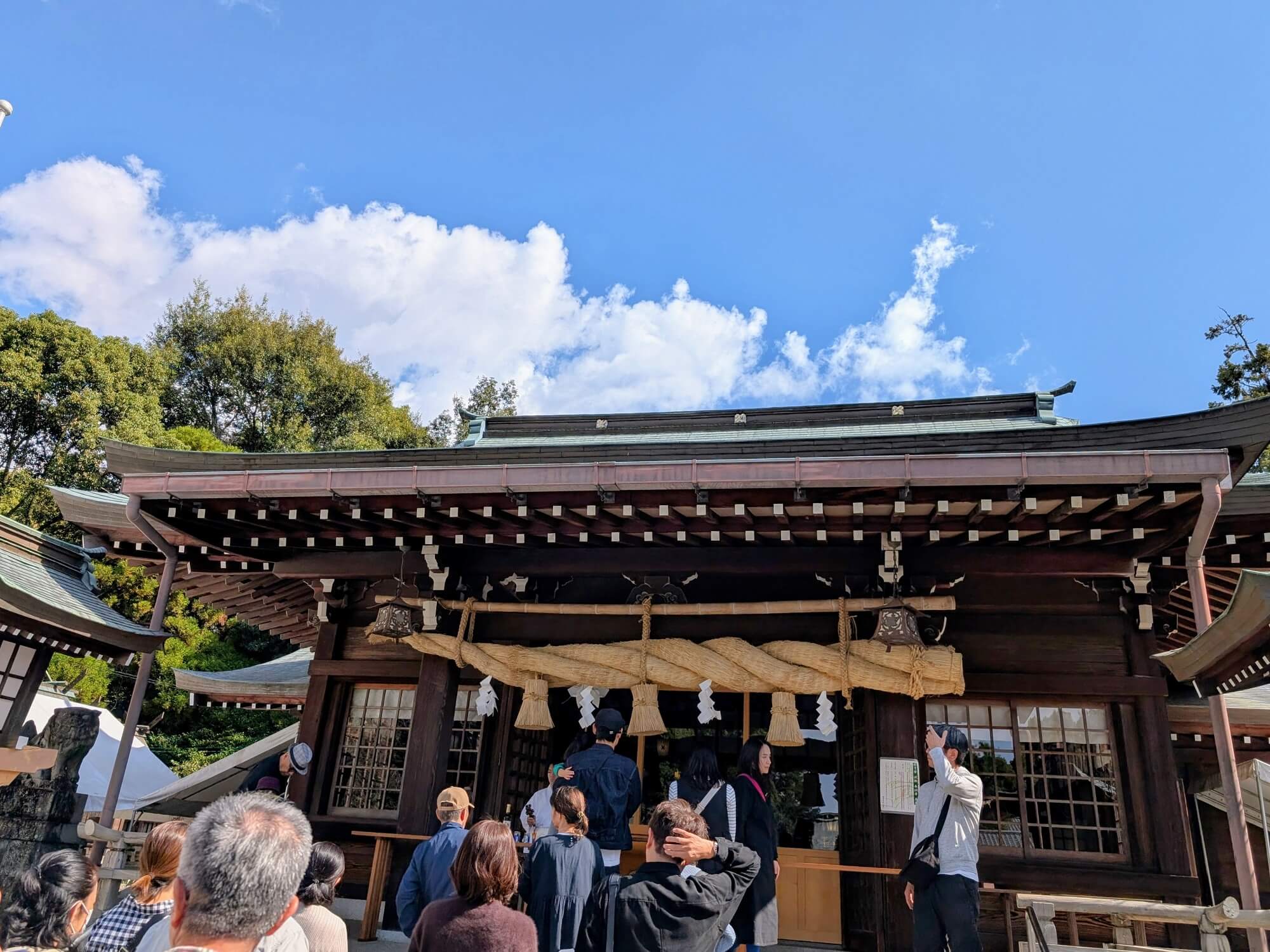 社殿の正面の画像