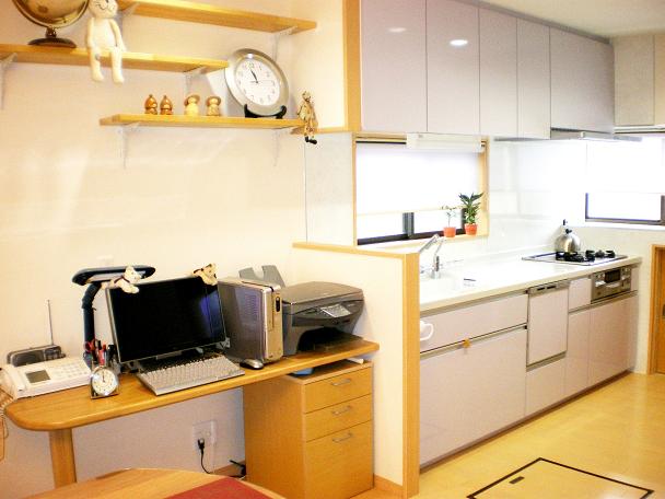 「熊本県　熊本市リフォーム」　北欧テイスト・木のぬくもりを感じるキッチン
